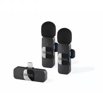 BOYA BY-V2 V2.0 2TX + 1RX Wireless Microphone System
