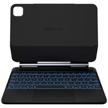Typecase Edge Keyboard Case für iPad Air 11 M2 2024 / M3 2025 / M4 2026, Carbon Fiber, Schwarz