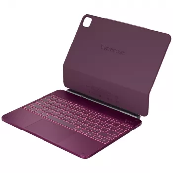 Typecase Edge Keyboard Case für iPad Pro 13 2024/2025, Himbeerrot