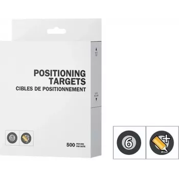 CREAFORM PEEL 3 Positioning Targets 6mm mit schwarzem Rand und normalem Klebstoff 1x500 (ACC-P3D-PTBC3)