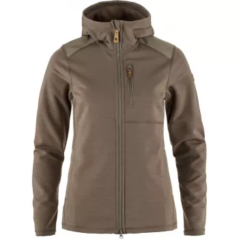 Fjallraven Keb Fleece Damen-Zip-Hoodie Dark Navy