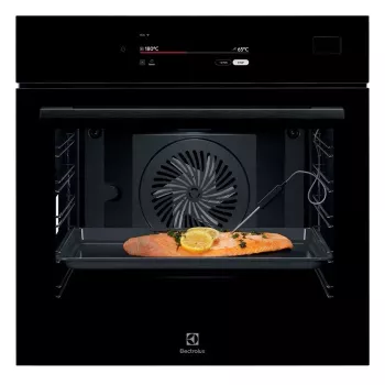 Electrolux LOB9S3SZ Einbau-Elektrobackofen mit Pyrolyse-Selbstreinigung, 71L, A+, Edelstahl Schwarz