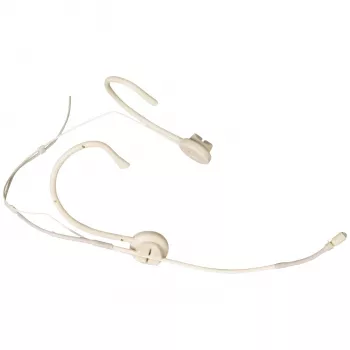 Kindermann MU-55HNS-3M Nackenbügelmikrofon - Schwarz, 3m Kabel, omnidirektional, Elektret-Kondensator