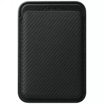 PITAKA Woven Wallet MagSafe Magnetic Wallet for iPhone - Black/Grey