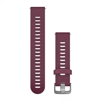 HAMA Garmin Silikon-Armband für Vivoactive 3, Vivomove HR, Forerunner 645, Forerunner 245 - Berry 010-11251-1W