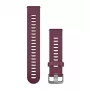 HAMA Garmin Silikon-Armband für Vivoactive 3, Vivomove HR, Forerunner 645, Forerunner 245 - Berry 010-11251-1W