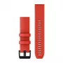 Garmin QuickFit 22mm Silikon-Armband Laserrot mit schwarzer Edelstahlschließe 010-12901-02