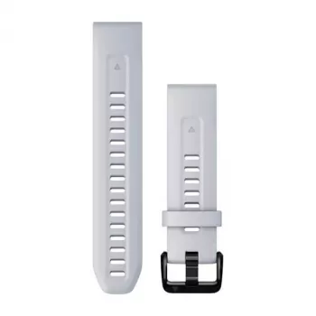HAMA Garmin Silicone Watch Strap 20mm Whitestone (Black Clasp) 010-13102-03
