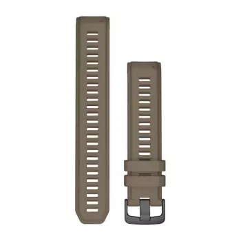 Garmin QuickFit 22 mm Silikon-Armband für Instinct 2, fēnix 7/6/5, Forerunner 955/945, Epix (Gen 2), Approach S62 - Coyote Tan (010-13105-07)