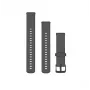 HAMA Garmin Silikon-Armband 18mm Quick Release Kiesgrau 010-13256-00
