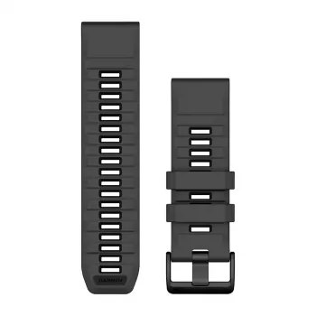 Garmin QuickFit 26mm Silikon-Armband Graphite/Schwarz 010-13393-10