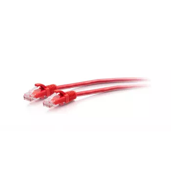 CABLES2GO C2G 3ft (0,9m) Cat6a Snagless Unshielded (UTP) Slim Ethernet Netzwerk-Patchkabel - Rot