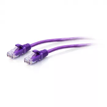 CABLES2GO C2G 3ft (0,9m) Cat6a Snagless Unshielded (UTP) Slim Ethernet Netzwerk-Patchkabel - Lila