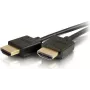 CABLES2GO C2G 0,6 m Flexibles High Speed HDMI-Kabel mit flachen Steckern - 4K 60 Hz - HDMI Typ A Stecker auf HDMI Typ A Stecker - 3D - 10,2 Gbit/s - Schwarz (41362)