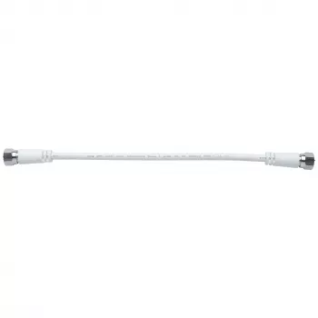 AXING MAK 20-80 F-Type Koaxial-Patchkabel 0,2 m Weiß