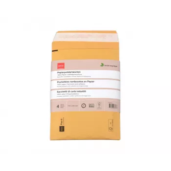 ELCO Ecosafe Papierpolstertasche 170 x 225 mm, haftklebend, Braun, 4 Stück (74651.92)