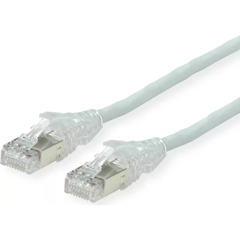 Dätwyler Patchkabel RJ-45 Stecker auf RJ-45 Stecker 1 m S/UTP Cat 5e ungeformt, Litze, grau