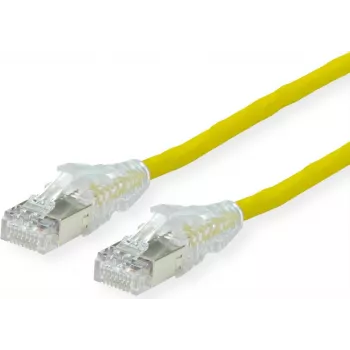 Dätwyler Cat.6A H AMP v2 Patchkabel, Gelb, 20 m, SFTP, LS0H, CU 7702 flex