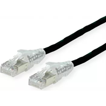 Dätwyler Cat.6 Patchkabel, AMP v2, Schwarz, 10 m, CU 7702 flex LS0H
