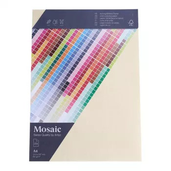 Artoz Papier Mosaic Ivory A4 90 g/m² 25 Blatt Briefpapier