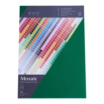 Artoz Papier Mosaic Briefpapier Tannengrün A4 90 g/m² 25 Blatt