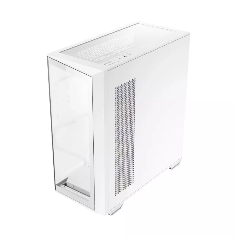 Antec Constellation Series C3 ARGB Mid Tower ATX Gehäuse mit gehärtetem Glasseitenfenster, Weiß