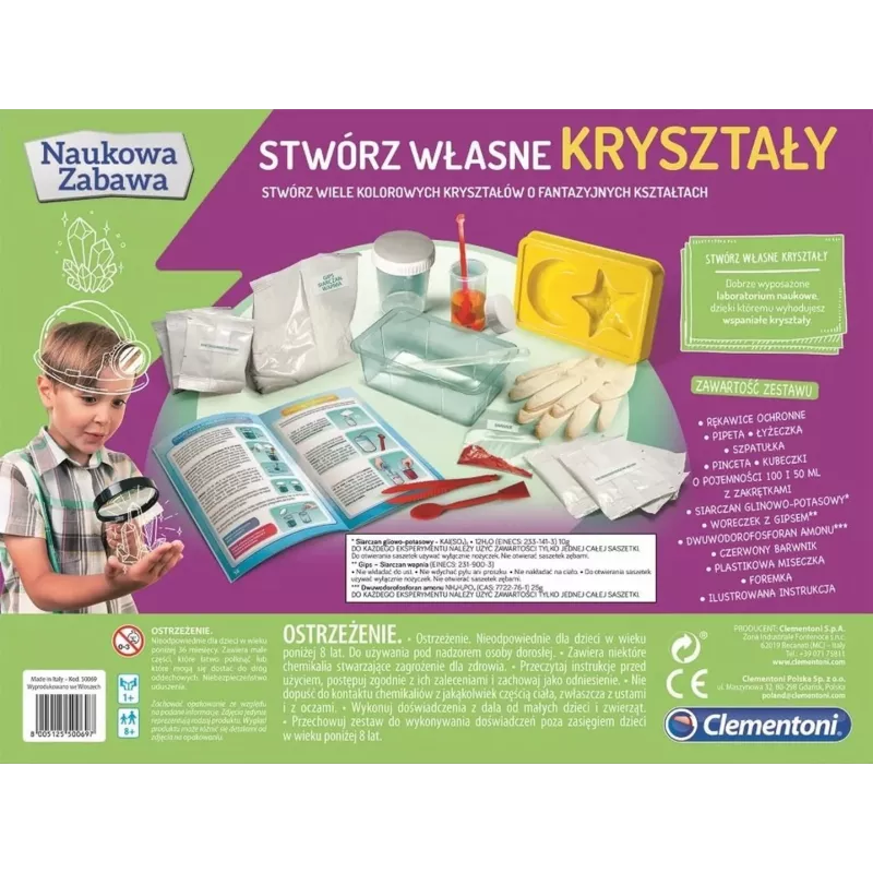 Clementoni Science & Play Crystal Growing Kit - Züchte deine eigenen Kristalle