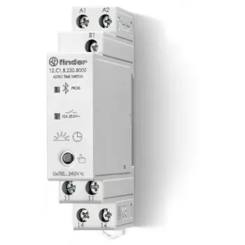 Finder 12.C1.8.230.B000 Digitaler Astro-Wochentimer, 1 Kanal, 16 A, 230 V AC, DIN-Schiene