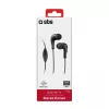 SBS TEINEARKL In-Ear Headset mit Mikrofon - Schwarz - Kabelgebunden - 1,2 m Kabel - 3,5 mm Klinke - Telefonate & Musik