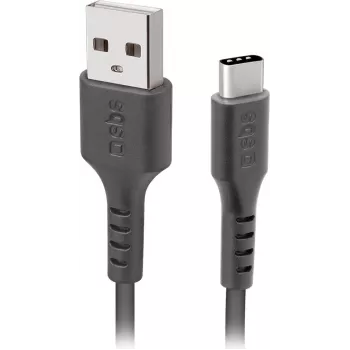 SBS USB 2.0 Kabel USB-A auf USB-C 2 m Schwarz