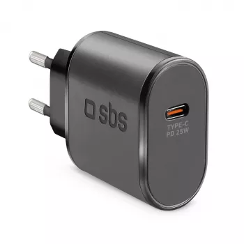 SBS TETR1CPD25 25W USB-C Power Delivery Wandladegerät - Schwarz