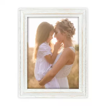 ZEP Rosel White 15x20 Holz Portrait Bilderrahmen AC268W