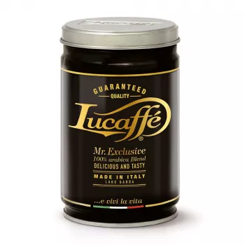 Lucaffe Mr. Exclusive 100% Arabica gemahlener Kaffee 250 g Metalldose