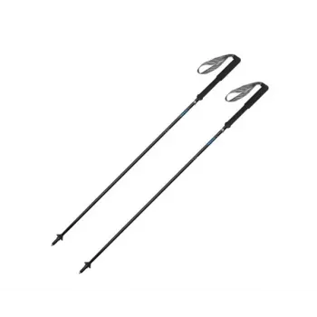 Gabel Carbon Feather-R Nordic Walking Stöcke 130 cm Schwarz