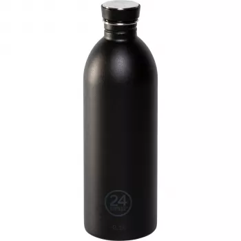 24Bottles Urban Bottle 1000 ml Tuxedo Black Edelstahl Mehrweg-Wasserflasche