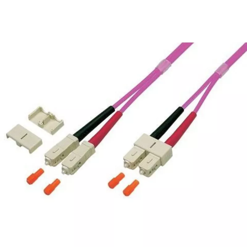 TECHLY Patch Cord Fibre Optic OM4 50/125 MM SC-SC Duplex 3m