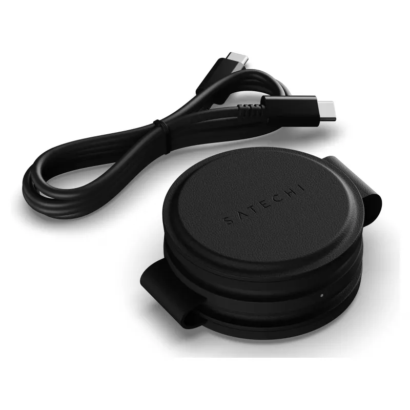 Satechi OntheGo 3-in-1 Wireless Charger mit Qi2, Schwarz, 15W, ST-QTG31K