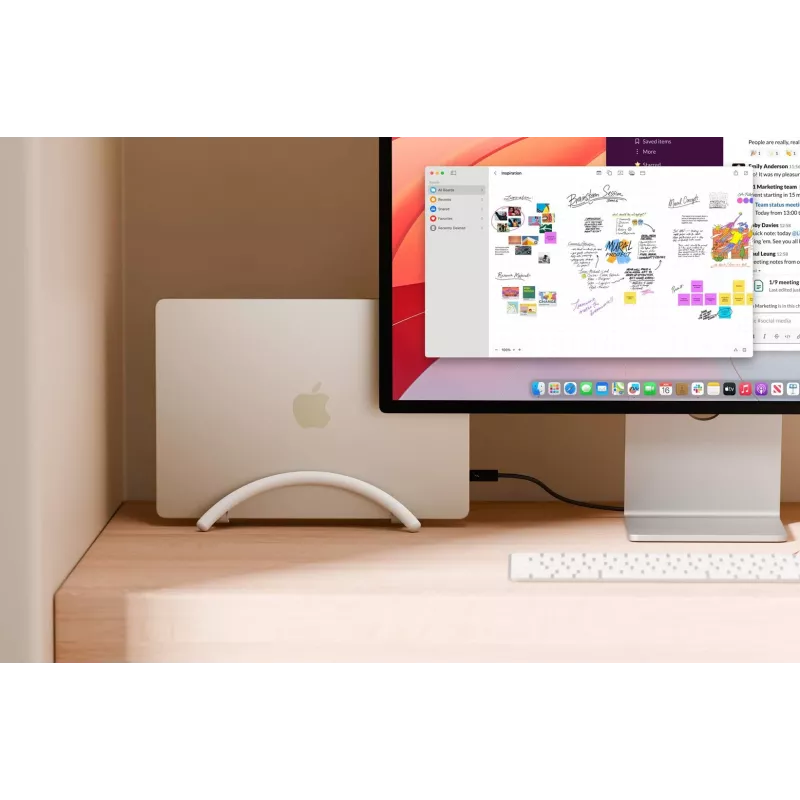 Twelve South BookArc Flex Vertikaler Laptop-Ständer für MacBook - Weiß