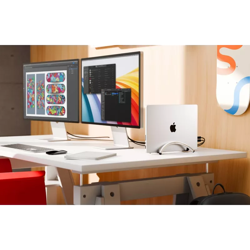 Twelve South BookArc Flex Vertikaler Laptop-Ständer für MacBook - Chrom