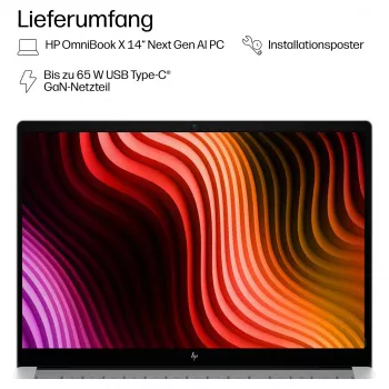 HP OmniBook X 14-ka0171ng 14,0 inch WUXGA OLED, Intel Core Ultra 7 356H, 16 GB RAM, 512 GB SSD, Windows 11 Pro
