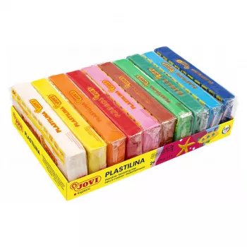 JOVI Plastilina Modelliermasse, gemischte 10 Farben, je 150 g