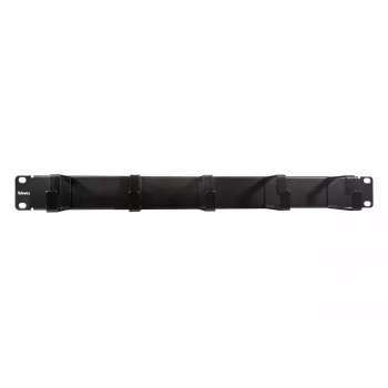 Televes UKO5R 19 inch 1U Frontplatte mit 5 Kabeldurchführungen, Hellgrau