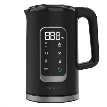 Cecotec ThermoSense 500 Touch Elektrischer Wasserkocher, 1,7 L, 2200 W, Schwarz