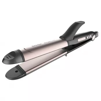 Cecotec Bamba RitualCare 1000 Ceramic 2in1 Haarglätter und Lockenstab, Schwarz/Roségold