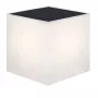 NewGarden WALLY 18x18x18 Solar-Wandpflanzgefäß mit integrierter LED-Leuchte, Warmweiß 3000K, 1 Lumen, Mattweiß