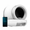 Cecotec Pumba 7000 CleanKitty Compact Connected Selbstreinigende Katzenkloschaufel, Wi-Fi, 10L Abfallbehälter, 6L Streukapazität, Automatische Rotation, Sicherheitssensoren, Smartphone-App