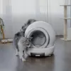 Cecotec Pumba 7000 CleanKitty Compact Connected Selbstreinigende Katzenkloschaufel, Wi-Fi, 10L Abfallbehälter, 6L Streukapazität, Automatische Rotation, Sicherheitssensoren, Smartphone-App