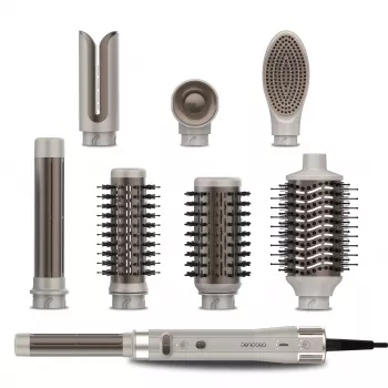 Cecotec CeramicCare 8in1 AirGlam Gyro Haarstyler, Champagner