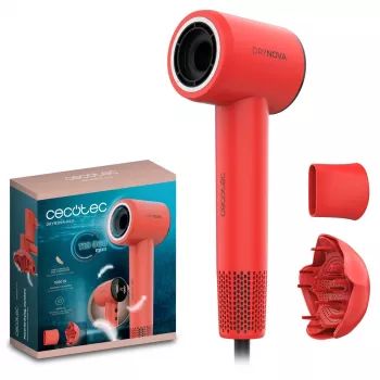 Cecotec DryNova Red Haartrockner 2200W Professioneller AC-Motor Ionen-Technologie Kaltluftstoss
