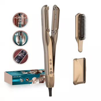 Cecotec AirLisse 2in1 ForceDry Duo Haarglätter und -trockner, Schwarz/Roségold